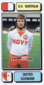 Sticker Dieter Schwabe - Football Belgium 1982-1983 - Panini