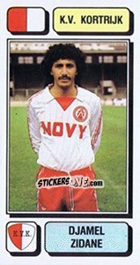 Sticker Djamel Zidane - Football Belgium 1982-1983 n. 142 - Panini