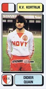 Sticker Didier Quain - Football Belgium 1982-1983 n. 143 - Panini