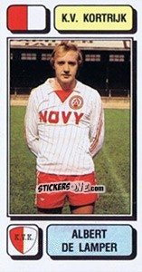 Sticker Albert de Lamper - Football Belgium 1982-1983 - Panini