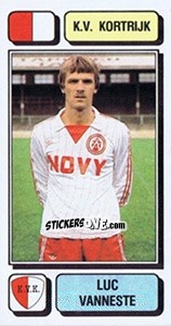 Cromo Luc Vanneste - Football Belgium 1982-1983 - Panini