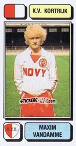 Sticker Maxim Vandamme - Football Belgium 1982-1983 n. 147 - Panini