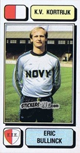 Cromo Eric Bullinck - Football Belgium 1982-1983 - Panini
