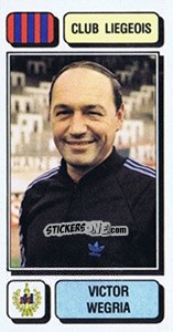 Sticker Victor Wegria - Football Belgium 1982-1983 - Panini