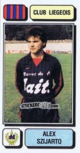 Cromo Alex Szijarto - Football Belgium 1982-1983 - Panini