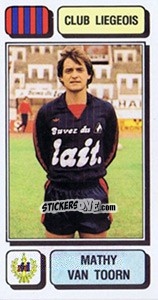Sticker Mathy van Toorn - Football Belgium 1982-1983 - Panini