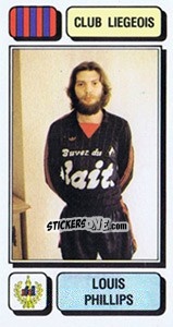 Sticker Louis Phillips - Football Belgium 1982-1983 - Panini
