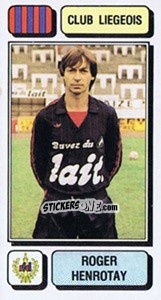 Cromo Roger Henrotay - Football Belgium 1982-1983 - Panini