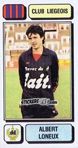 Figurina Albert Loneux - Football Belgium 1982-1983 n. 160 - Panini