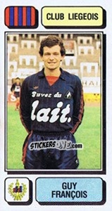Figurina Guy François - Football Belgium 1982-1983 - Panini