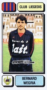 Cromo Bernard Wegria - Football Belgium 1982-1983 - Panini