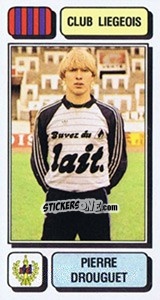 Sticker Pierre Drouguet - Football Belgium 1982-1983 - Panini