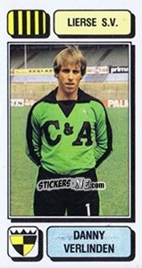 Sticker Danny Verlinden - Football Belgium 1982-1983 - Panini