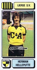 Cromo Herman Helleputte - Football Belgium 1982-1983 - Panini