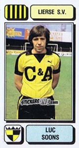 Sticker Luc Soons - Football Belgium 1982-1983 - Panini