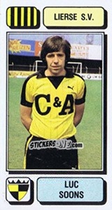 Sticker Luc Soons - Football Belgium 1982-1983 n. 174 - Panini