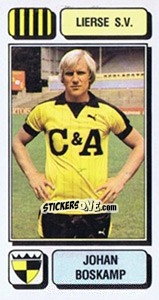 Figurina Johan Boskamp - Football Belgium 1982-1983 - Panini