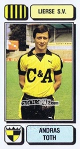 Sticker Andras Toth - Football Belgium 1982-1983 - Panini