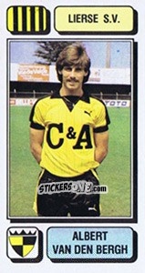 Sticker Albert van den Bergh - Football Belgium 1982-1983 - Panini