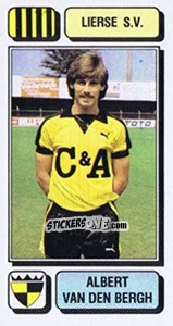 Sticker Albert van den Bergh - Football Belgium 1982-1983 n. 179 - Panini