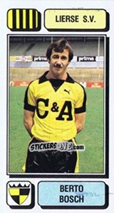 Sticker Berto Bosch - Football Belgium 1982-1983 - Panini