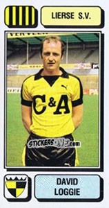 Sticker David Loggie - Football Belgium 1982-1983 n. 183 - Panini