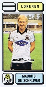 Figurina Maurits de Schrijver - Football Belgium 1982-1983 n. 191 - Panini
