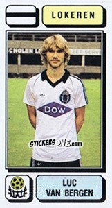 Cromo Luc van Bergen - Football Belgium 1982-1983 - Panini