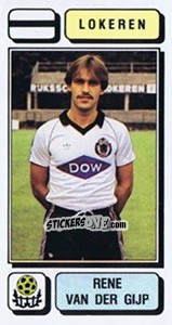Cromo Rene van der Gijp - Football Belgium 1982-1983 - Panini