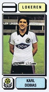 Sticker Karl Dobias - Football Belgium 1982-1983 - Panini