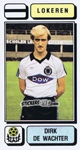 Figurina Dirk de Wachter - Football Belgium 1982-1983 - Panini