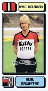Sticker Rene Desaeyere - Football Belgium 1982-1983 n. 207 - Panini