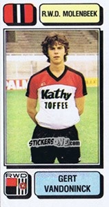 Sticker Gert Vandoninck - Football Belgium 1982-1983 - Panini
