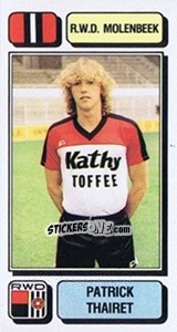Figurina Patrick Thairet - Football Belgium 1982-1983 n. 211 - Panini
