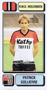 Sticker Patrick Gollierre - Football Belgium 1982-1983 - Panini