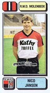 Sticker Nico Jansen - Football Belgium 1982-1983 - Panini