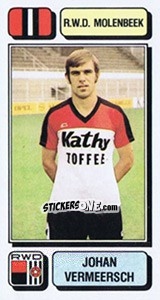 Sticker Johan Vermeersch - Football Belgium 1982-1983 - Panini