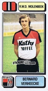 Sticker Bernard Verheecke - Football Belgium 1982-1983 - Panini