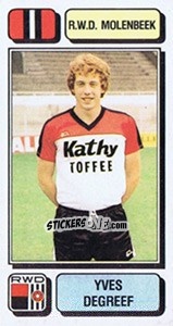 Sticker Yves Degreef - Football Belgium 1982-1983 - Panini