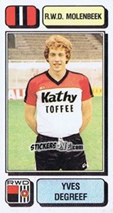Sticker Yves Degreef - Football Belgium 1982-1983 n. 220 - Panini