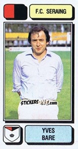 Sticker Yves Bare - Football Belgium 1982-1983 n. 223 - Panini