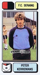 Cromo Peter Kerremans - Football Belgium 1982-1983 - Panini