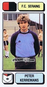 Sticker Peter Kerremans - Football Belgium 1982-1983 n. 224 - Panini