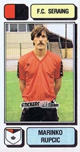 Figurina Marinko Rupcic - Football Belgium 1982-1983 - Panini