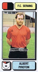 Sticker Albert Piroton - Football Belgium 1982-1983 n. 228 - Panini