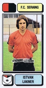 Figurina Istvan Lakner - Football Belgium 1982-1983 - Panini