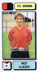 Sticker Nico Claesen - Football Belgium 1982-1983 n. 232 - Panini