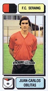 Sticker Juan-Carlos Oblitas - Football Belgium 1982-1983 - Panini