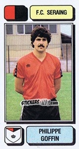 Cromo Philippe Goffin - Football Belgium 1982-1983 - Panini