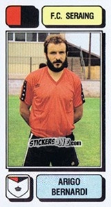 Figurina Arigo Bernardi - Football Belgium 1982-1983 - Panini